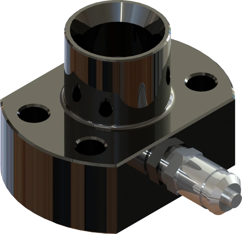 SAE 3000PSİ 60° Adaptör Manometre Çıkışlı